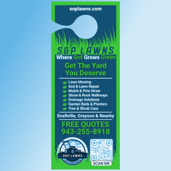 Door Hanger - S&P Lawns